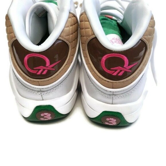 Reebok Size 4.5 Question Mid Candy Land x Hasbro Iverson Rainbow Trail GZ0081 - Picture 8 of 9